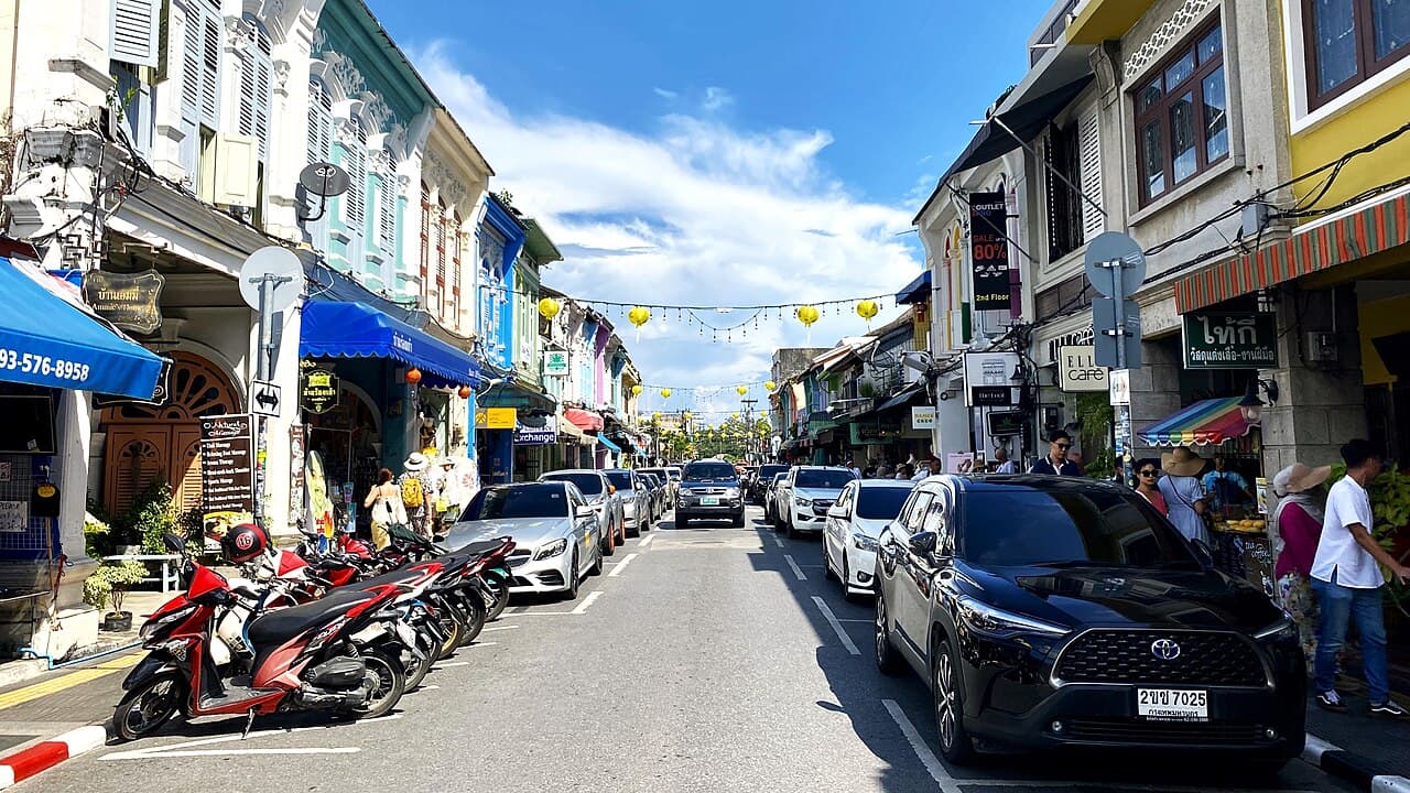 Thalang Road shophouses, Phuket Old Town