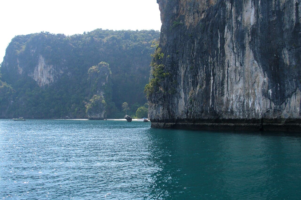 The lagoon inside Ko Hong, reached by sea canoe