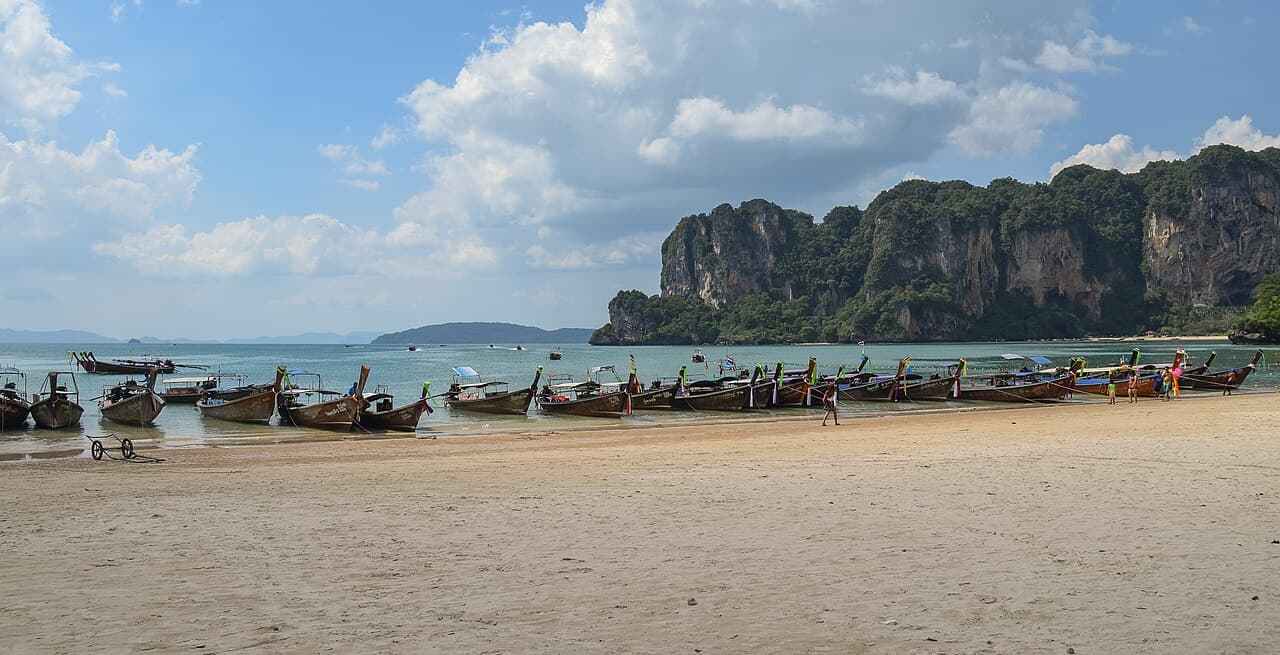 Rock climbing at Railay
